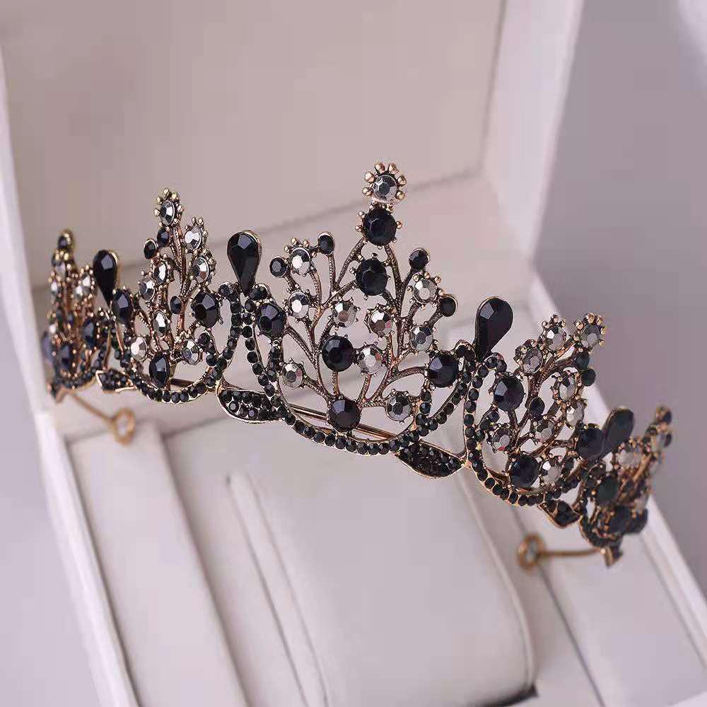 Crystal Red Princess Crown Headdress: Sweet Bridal Hair Accessory & 18th Birthday Gift