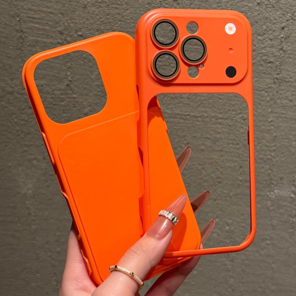 Роскошный чехол 2 в 1 для iPhone 17 Air 16 15 14 Plus 13 12 11 Pro Max Противоударный Матовый Защита Объектива Превратите в 17 Простая Накладка