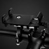 Black Cycling Phone Holder Aluminum Alloy Handlebar Clamp Phone Mount for Motorcycle Mountain