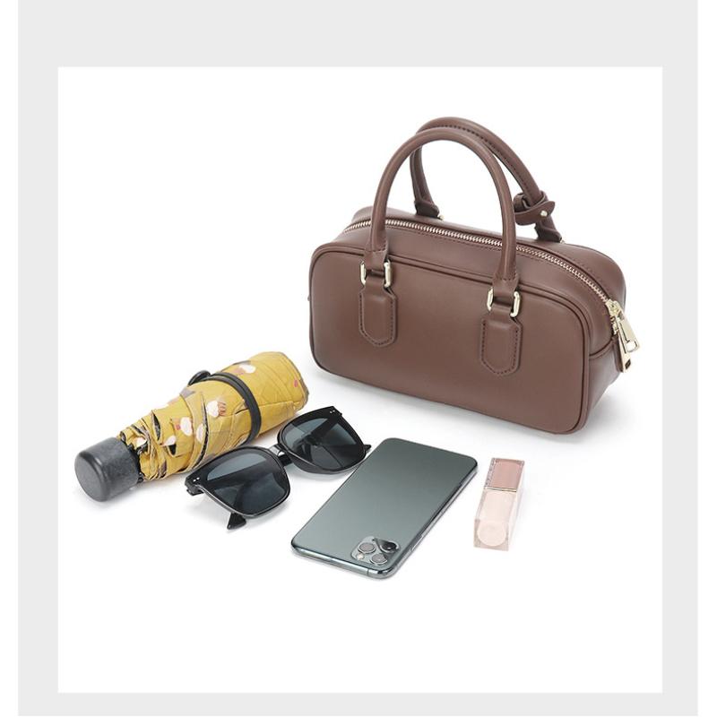 Женская мода из натуральной коровьей кожи, сумка-бостон, однотонная дизайнерская сумка через плечо, женская офисная сумка-тоут