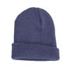 Unisex Knitting Hat Solid Color Men Women Brimless Hat Winter Soft Breathable Warm Stretchy Hat Outdoor Wear