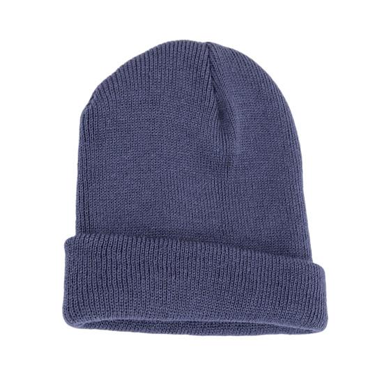 Unisex Knitting Hat Solid Color Men Women Brimless Hat Winter Soft Breathable Warm Stretchy Hat Outdoor Wear