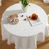 Lace White Tablecloth Wind Round Table Square Table Coffee Table Bedside Table Desk Photo Background Cloth Tablecloth