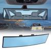 270mm/300mm Blue Curved Surface Mirrors Universal Car Rear View Mirror Anti-Glare HD Wide Angle Mirror Car Accessories