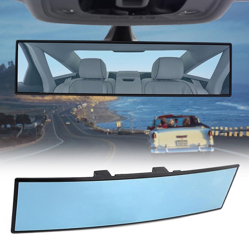 270 мм/300 мм синие зеркала с изогнутой поверхностью, универсальное автомобильное зеркало заднего вида, антибликовое HD широкоугольное зеркало, автомобильные аксессуары