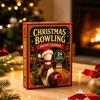 Decorative Pins Sweaters Ornaments Christmas Advent Calendar with 24 Acrylic Pendants, 2D Flat Bowling Theme Fun Unboxing Experience Hanging
