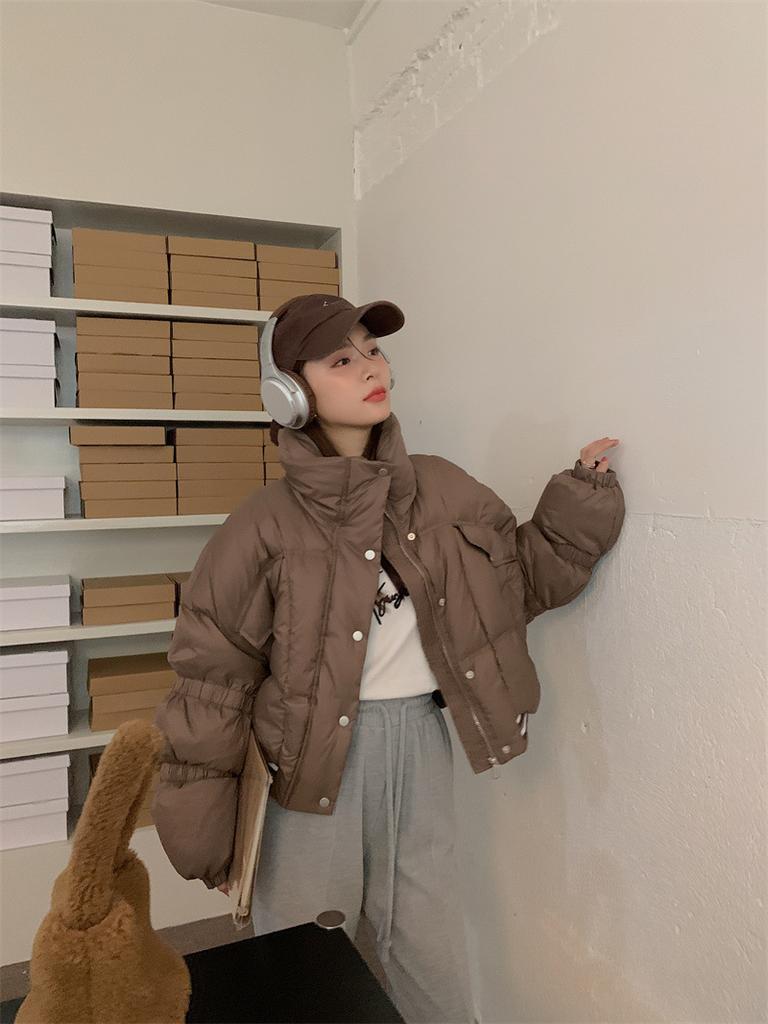 24 осень и зима новый 90 белый утиный пух модный маленький А-версия рукава летучая мышь маленький пуховик женский