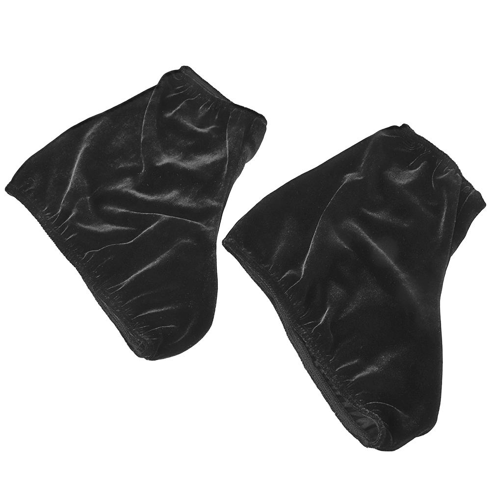2pcs Soft Elastic Ice Skate Shoe Cover Portable Ice Skates Protective Cover AccessoryBlack M