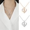 Mother And Daughter Son Love Heart Pendant Necklace Mother's Day Jewelry Gifts