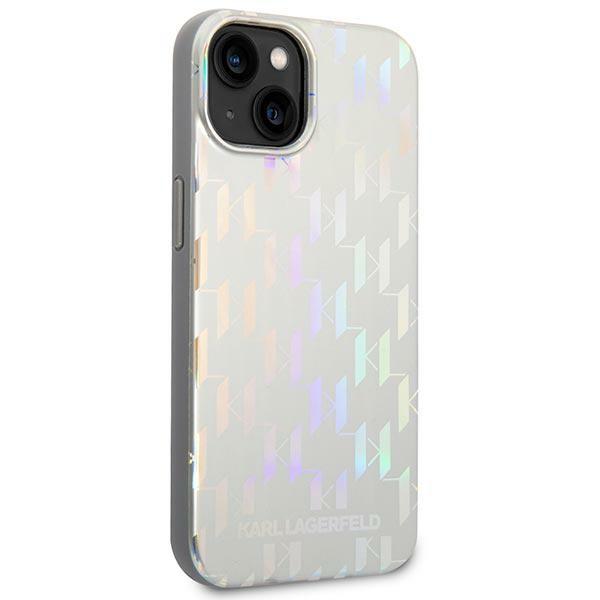 Etui do iPhone 14 Plus Karl Lagerfeld Monogram Srebrne