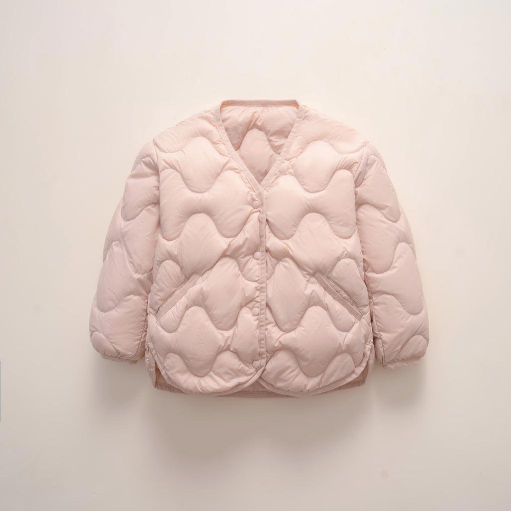 Children's collarless light down jacket boys and girls baby warm autumn and winter light liner jacket