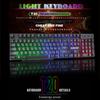 Русская светящаяся клавиатура Русская светящаяся механическая ручная клавиатура