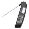 LCD Digital Food Thermometer with Foldable Probe Kitchen Cooking BBQ Grill Temp Tester Black