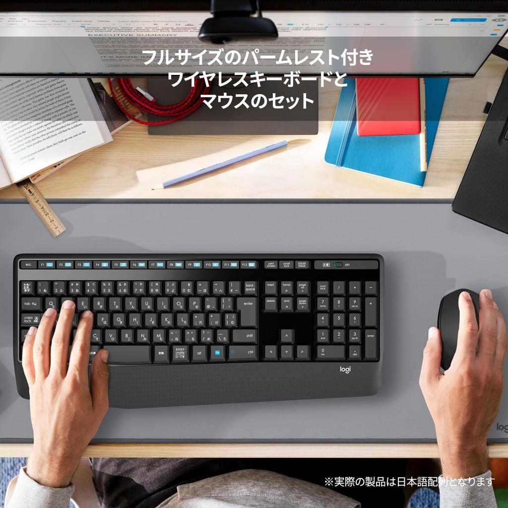 Logitech Wireless Mouse Keyboard Set MK345n Wireless Wireless Combo Windows Chrome MK345