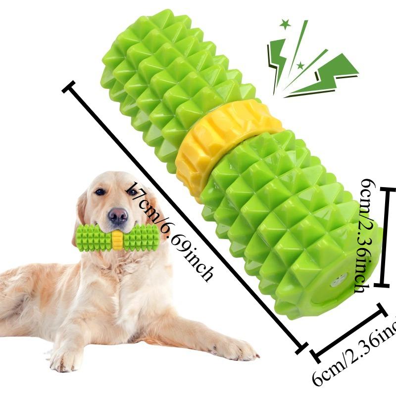 1Pcs Dog Toy Is A Highly Durable Realistic Sound-making Corn Bite Teething Stick A Perfect Stress-relieving Tool Safe Material