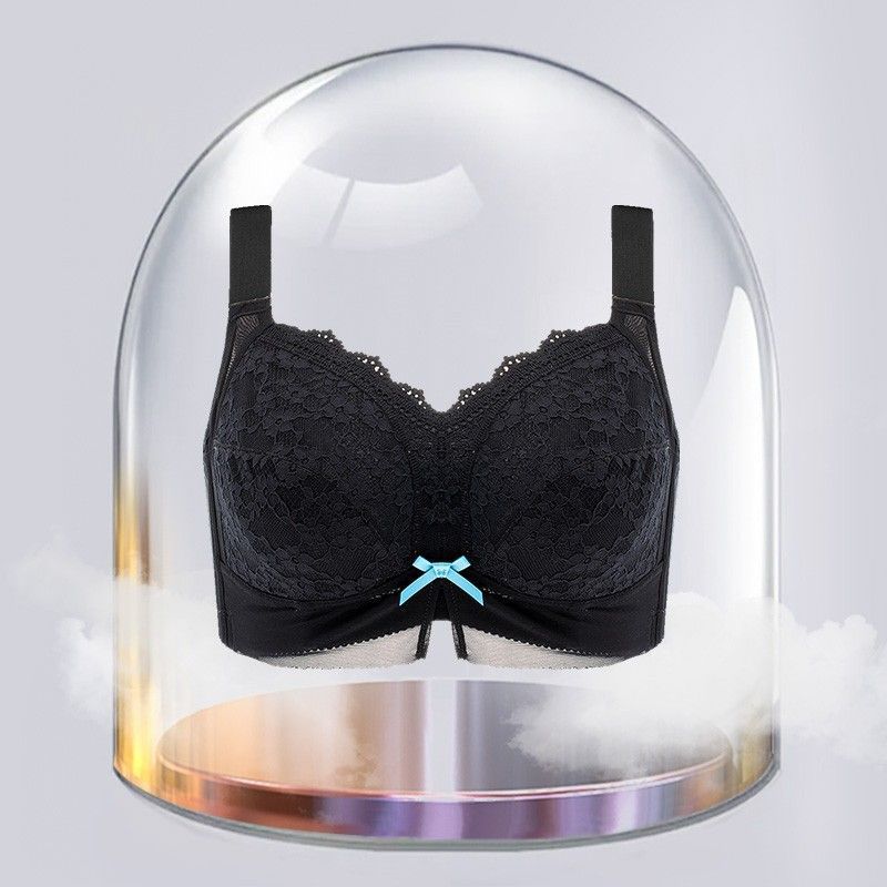Large Size Underwear, Large Breasts, Small and Thin, No Steel Ring, Fat Mm Gathered, Anti-sagging, Double Breasts, Full Cup Bra