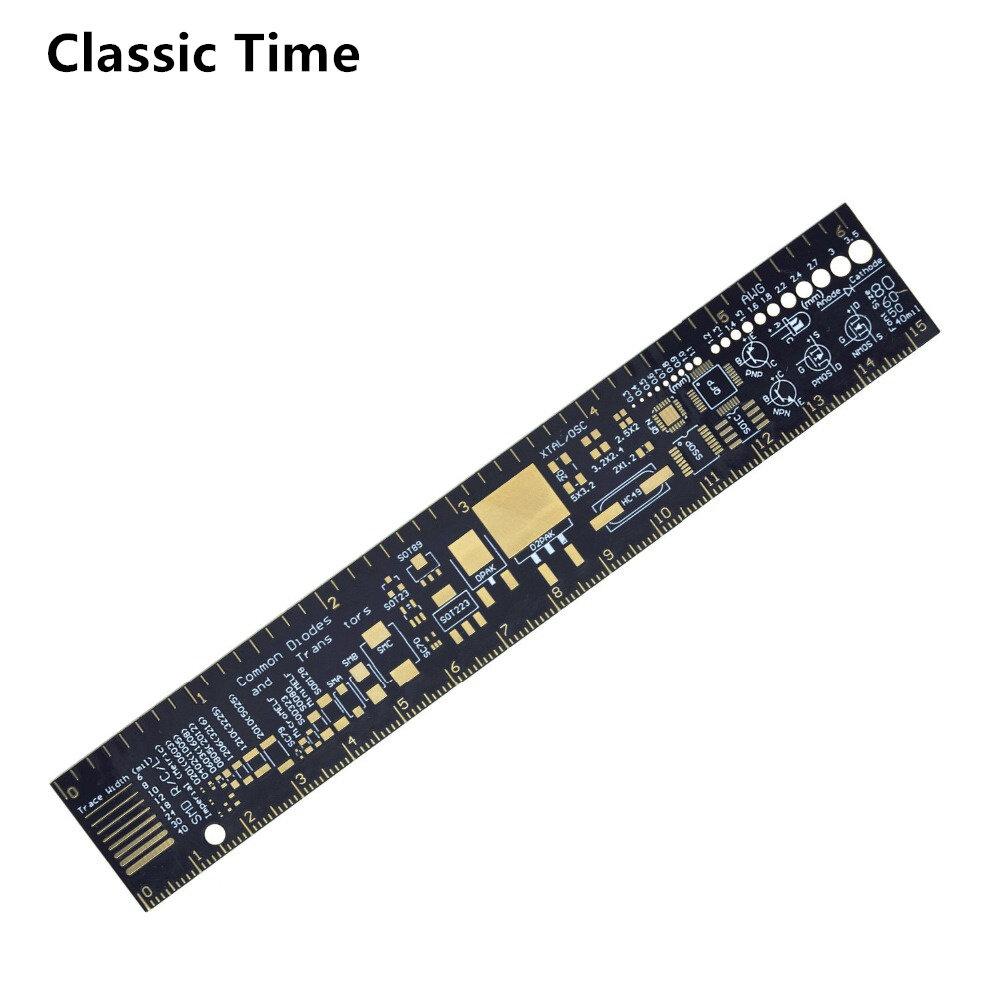 PCB Ruler 15cm For Electronic Engineers For Geeks Makers Fans PCB Reference Ruler PCB Packaging Units V2 - 6
