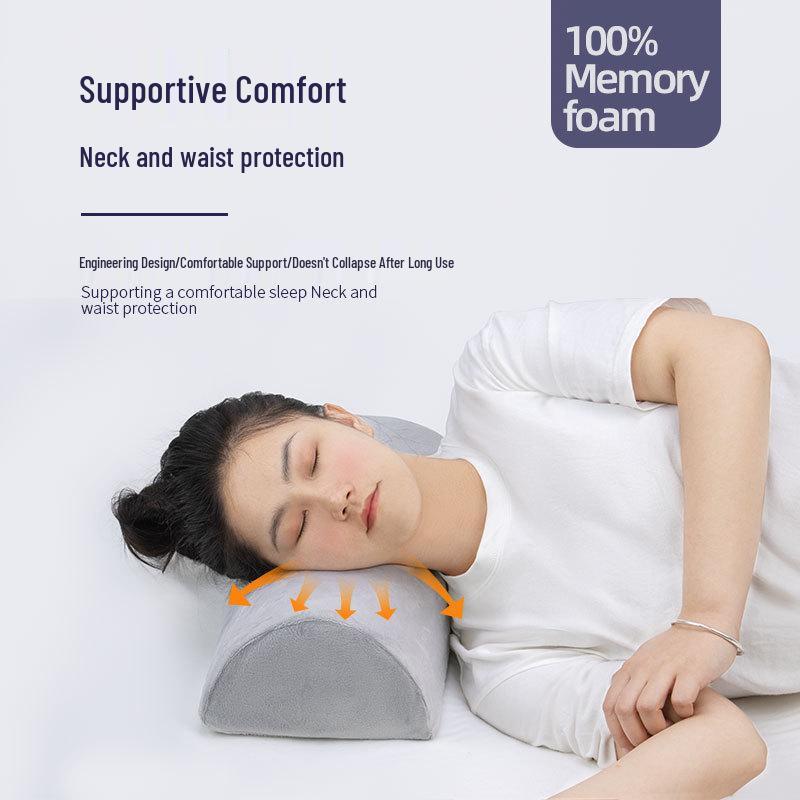 Эргономичная полуцилиндрическая шейная подушка для поддержки и вытяжения шеи