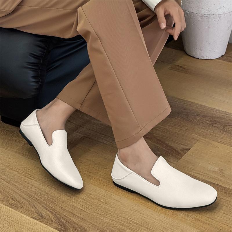 Весенние новые французские ретро туфли с косым квадратным носком для поездок на работу, простые ленивые туфли на плоской подошве с одной педалью, пара одиночных туфель 8912