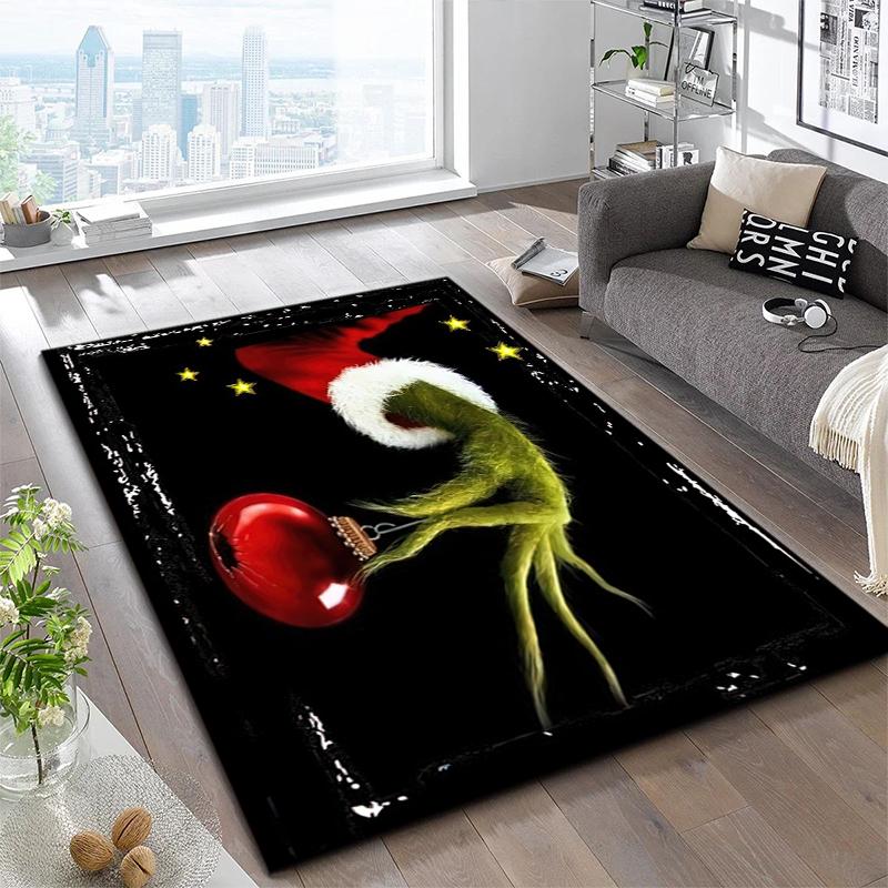 1PC The Grinch Rug - home decoration Carpet For Living Room Bedroom Flooring Computer Chair Area Rug