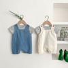 Fashionable Korean-Style Baby Overalls Set for Boys and Girls - Denim Outfit Perfect for Autumn and Summer