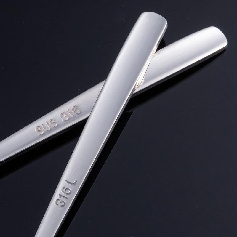 HANYANG 316 Ложка и вилка из нержавеющей стали Товары для дома Удлиненная ручка Маленькая ложка для супа Перемешивание Десертная вилка Ужин Суповая ложка