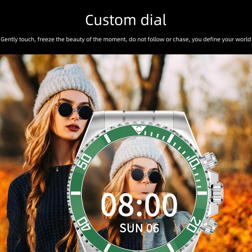 Высококачественные зеленые смарт-часы AW12 с функциями Bluetooth-звонков и спорта