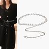 Women's High-end Retro Skirt and Pants Fashionable and Versatile Niche Diamond-set Waist Chain for Women