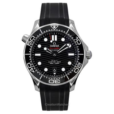 Seamaster резиновый ремешок черный циферблат автоматические дайверские часы 210.32.42.20.01.001 300M мужские часы