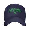 Kiss Me Im Irish Funny St Patricks Day Baseball Cap Street Style Unisex Trucker Hat Sun Design Outdoor Sports Baseball Caps Gift