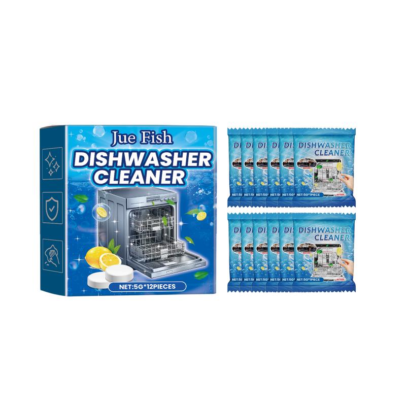 Dishwasher Cleaner Tablets Effective Oil Stain Limescale Remover for Home Kitchen Odor Control