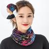 Autumn and Winter Double-layer Wool Multi-purpose Hat, Scarf, Thermal Headscarf Women's Pullover, Scarf, Outdoor Windproof False Collar