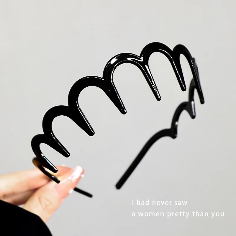 Fix Bangs Broken Hair Teethed Non-slip Amber Hair Bands For Women Girls Sweet Hair Ornament Headband Fashion Hair Accessories