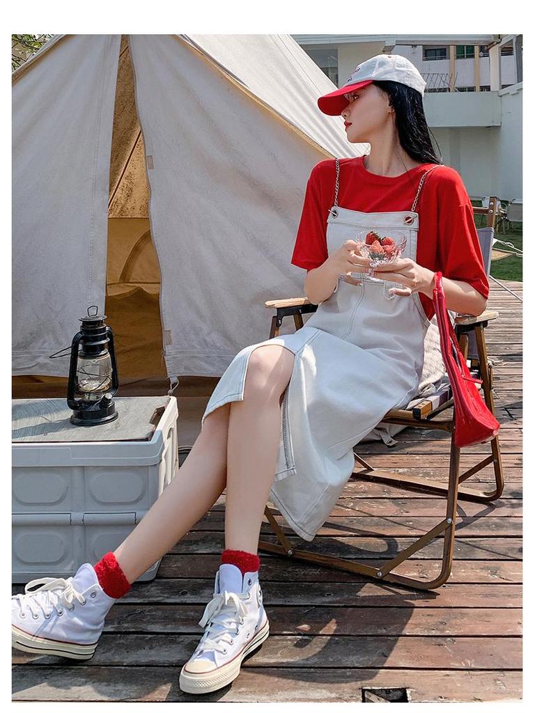 Girls' New Arrival Summer Denim Suspender Skirt - Cute, Slimming, Age-Reducing & Loose Fit