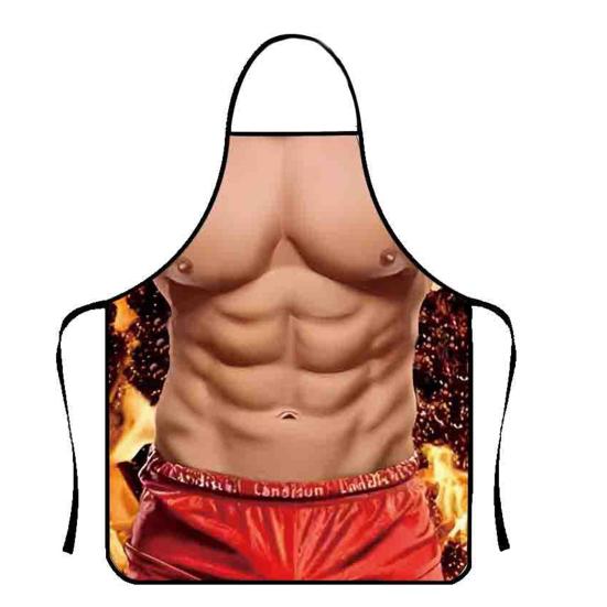 Funny Sleeveless Apron for Men Creative Cooking Apron with Adjustable Waist Ties White Elephant Gifts Holiday Aprons