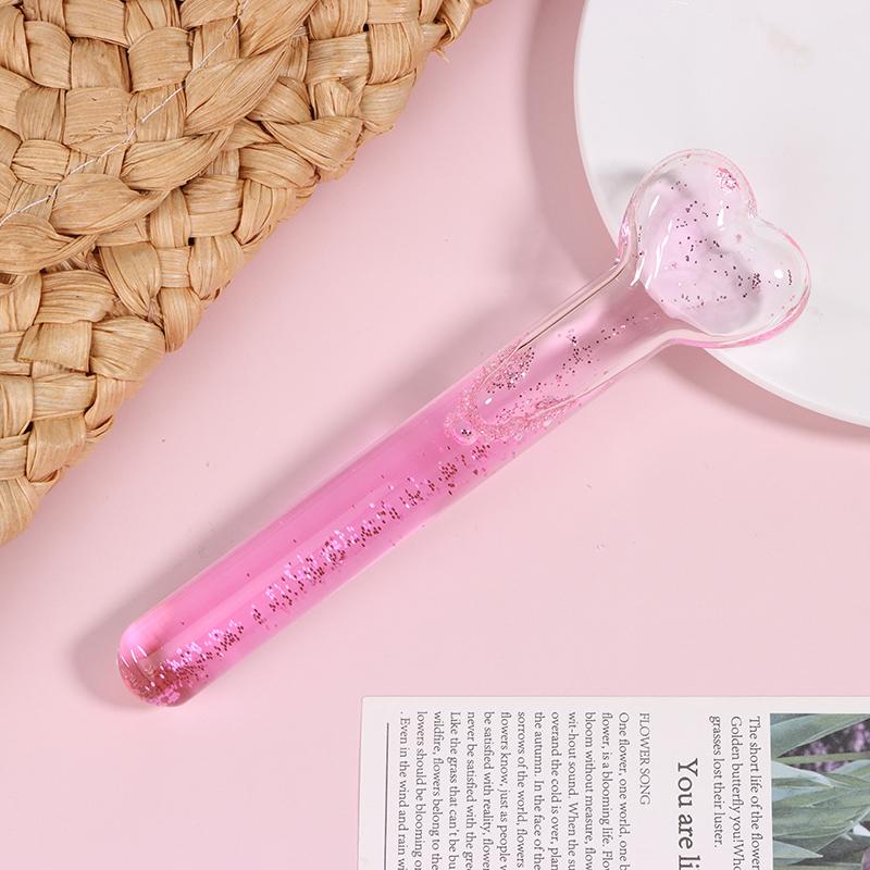 Ледяные глобусы в форме сердца для женских процедур для лица, охлаждающие косметические шарики, роллер для лица, компресс, ледяной шар, массажер для глаз, инструмент с морозильными глобусами