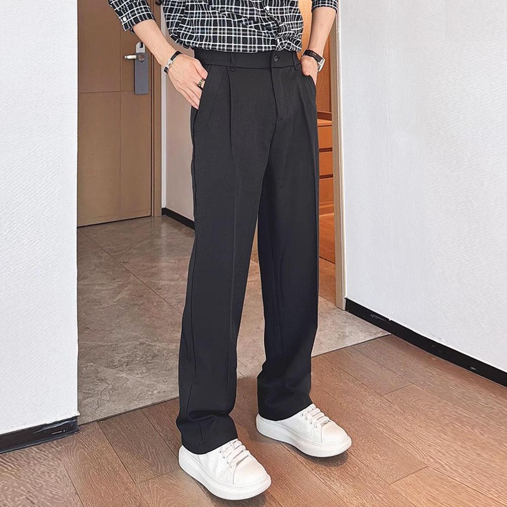 Мужские повседневные брюки свободного покроя 5XL, офисная официальная одежда, пиджаки, брюки для мужчин, уличная модная одежда, прямые брюки