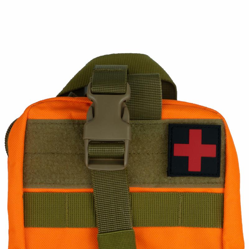 ПВХ патч на липучке с красным крестом для наружного спасения и тактического снаряжения