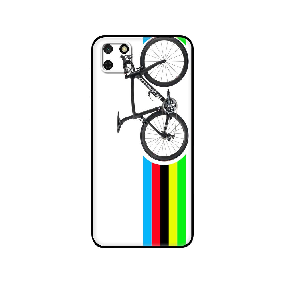Black tpu Case For Huawei Y9S Y6S Y8S Y5P Y7P Y8P Case For Huawei Y5 lite Prime 2018 Y6 2019 Cover BIKE CYCLING art