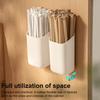 Magnetic Storage Box Acrylic Straw Holder Large Capacity Multipurpose Reusable Tumbler Straw Organizer Kitchen Accessories Container