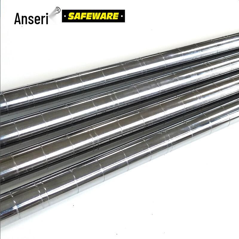 Ancire 4-Tier Chrome Wire Shelving Unit