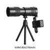 10-300x40 Monoculars with Flexible Tripod Handheld Zoom Binoculars High Magnification Telescope for Mobile Phone Photography