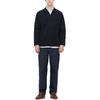 Uniqlo Однотонная эластичная однобортная куртка Мужские куртки Черный 445584-09