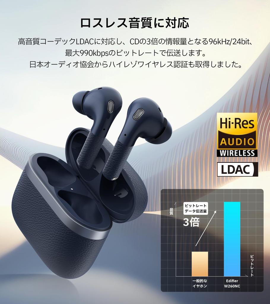 Edifier W260NC Appliance Review October Earphones Yen Best Buy Award Wireless Earphones ANC Noise Canceling High Mic AI Call Noise Up To 32 Hours of