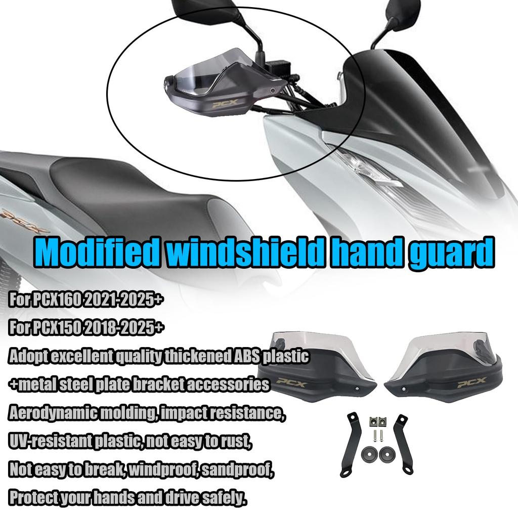 MAORANG For PCX160 PCX150 2024 2025 Motorcycle Hand Guard, Handguard, Windproof, 160 Pcx150 2017-2025+ Motorcycle Accessories (Transparent Color)
