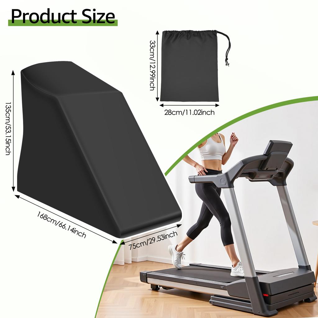 Dustproof Treadmill Cover Oxford Cloth Waterproof Running Machine Cover Gym Equipment Cover for Outdoor Indoor Home Furniture