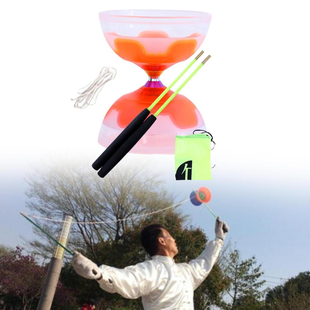 Китайский набор Diabolo, мяч, игрушка для жонглирования, тройной подшипник для взрослых и детей