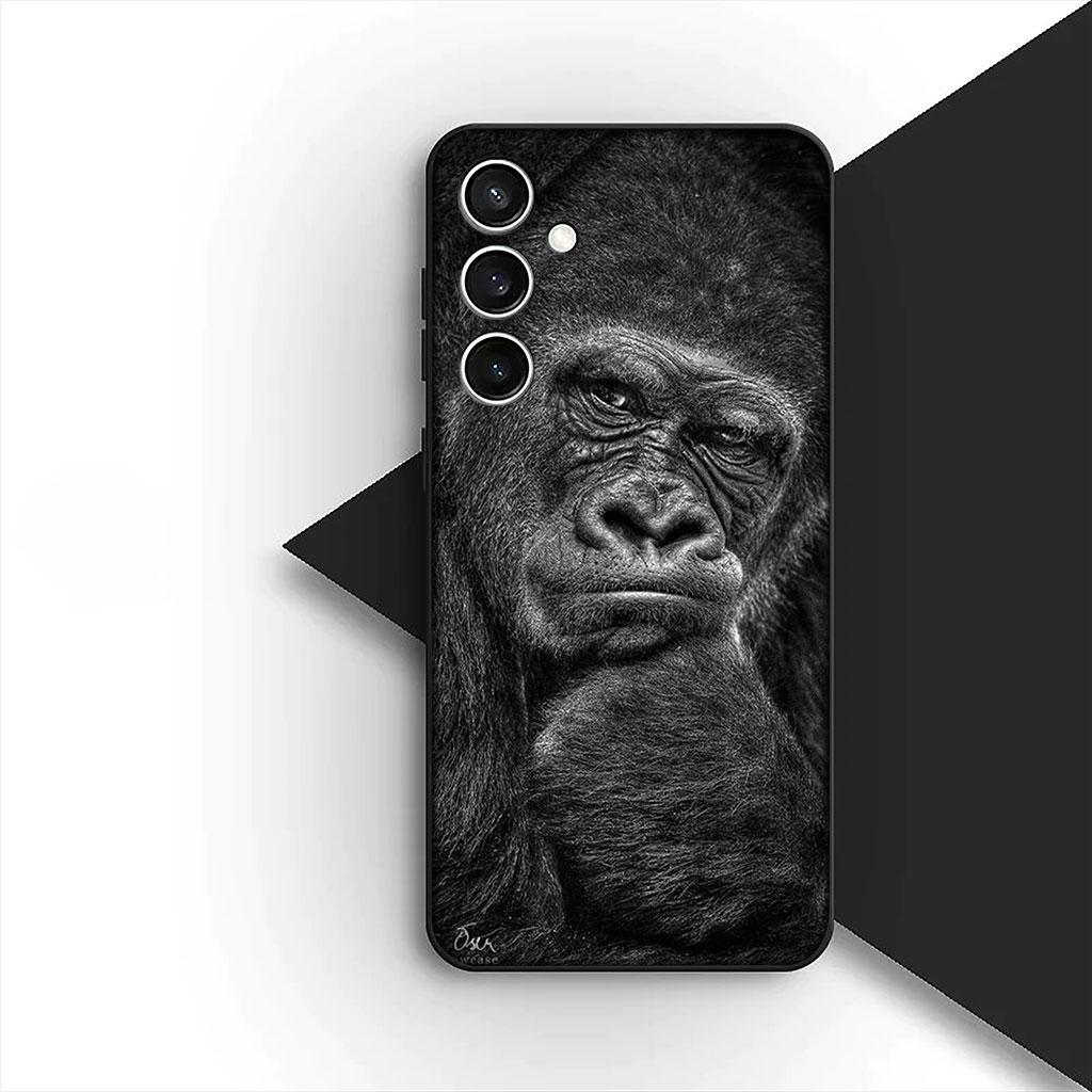 Casing Phone Cover for Samsung Galaxy S25 S24 S23 FE Ultra Plus S7 Edge S25+ S23+ A56 5G Case  Monkey Gorilla Ape Baby Animal