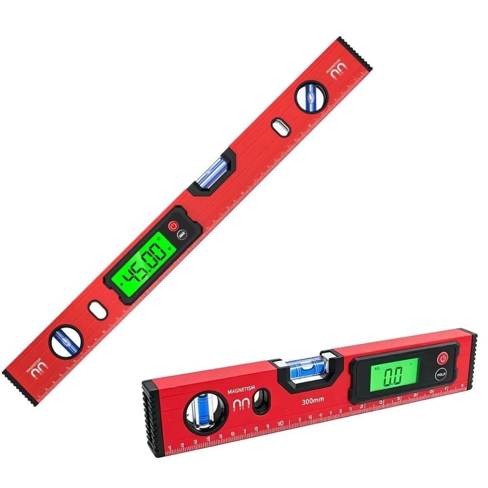 Aluminum Zinc Zinc Alloy Digital Level Ruler 0-90° Range Angle Finder Digital Spirit Level Horizontal Scale