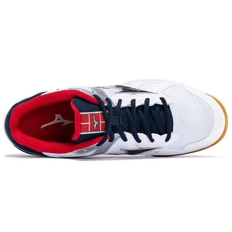 Mizuno Cyclone Speed Амортизирующие Нескользящие Прочные Дышащие Низкие Тренировочные Кроссовки Унисекс Белые Красные V1GA178014